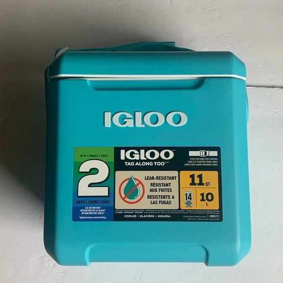 Igloo Crossbody Cooler 11 Qt Tag Along Turquoise New - Picture 3 of 9